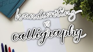 5 DIFFERENCES between Calligraphy amp Cursive handwriting [upl. by Liryc]