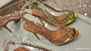 AQUAZZURA  SpringSummer 2023 Collections DesignerCentre Aquazzura womenshoes sandals shoes [upl. by Yrad]