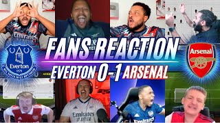 ARSENAL FANS REACTION TO EVERTON 01 ARSENAL  ANOTHER WIN [upl. by Luapnoj310]