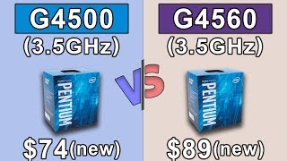 Pentium G4500 vs G4560  GTX 1050 Ti OC  New Games Benchmarks [upl. by Jasisa22]