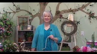 Make A Unique Wreath With Honeysuckle Vine Nancy Alexander [upl. by Kahler484]