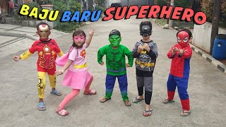 Superhero Beraksi amp Unboxing Paket Isi Kostum Superhero  Topeng [upl. by Swenson]