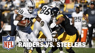 Raiders vs Steelers  Week 9 Highlights  NFL [upl. by Akissej]