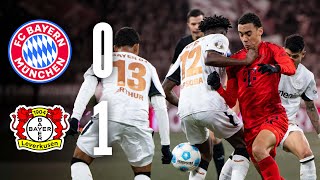 10man Bayern bow out of DFB cup  FC Bayern vs Bayer 04 Leverkusen 01  DFBPokal Highlights [upl. by Bhayani]