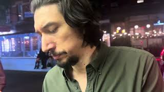 Adam Driver  Hold on to me darling Broadway curtain call and signing Playbills after the show [upl. by Ewold]