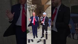 President Trump Does His FAMOUS Dance With Adin Ross 😮 shorts [upl. by Eerehs]