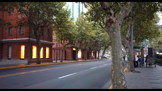 HuaiHai Road｜Tour Shanghai Downtown 4K ｜Shopping Street｜Historic Buildings Along Building [upl. by Spiegleman]