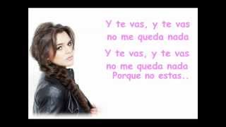 Isabella Castillo  Lagrimas Letra [upl. by Eanil29]