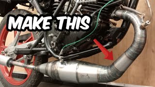 Create a Custom 2 Stroke Exhaust System  DIY Expansion Chamberquot expansionchamber twostroke [upl. by Neiv49]