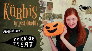 Kürbis Plüsch nähen 🎃  HerbstHalloween  DIY [upl. by Salinas829]