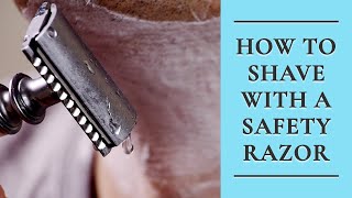 How to Shave with a Safety Razor  DoubleEdged Razor Shaving [upl. by Francine]