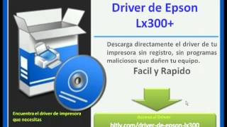 Descargar Driver de Epson lx 300  ¿Donde descargar en forma directa [upl. by Occir]