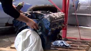 Painting an Engine with VHT Engine Enamel  Restoration of 1972 Plymouth Satellite Sebring Plus [upl. by Grata]