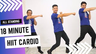 18 MIN HIIT CARDIO Workout  FAT BURNING  No Equipment  FH091 [upl. by Nollahs]