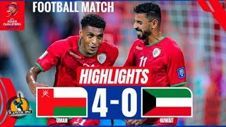 Oman Vs Kuwait  HIGHLIGHTS Football Match [upl. by Bouton]