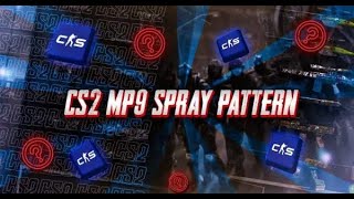 CS2 MP9 Spray Pattern  Learn How To Control MP9 Recoil [upl. by Nylesor]