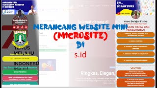 MEMBUAT WEBSITE MINI MICROSITE DI SID [upl. by Hanzelin]