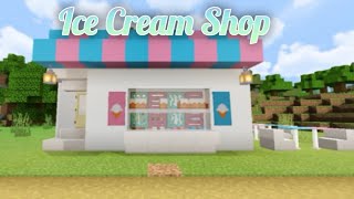 Minecraft Ice Cream Shop Tutorial  Minecraft  QueenConfetti [upl. by Clementia811]