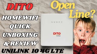 DITO MODEM UNILINK 10 QUICK UNBOXING AND REVIEW [upl. by Ainafets]