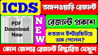 ICDS অঙ্গনওয়াড়ি রেজাল্ট প্রকাশICDS Recruitment 2024ICDS Result OutIICDS Anganwadi Vacancy 2024 [upl. by Ahsed]