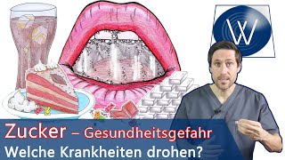 Gesundheitskiller Zucker  gefährlich nicht süß Diese Krankheiten drohen durch viel Zuckerkonsum [upl. by Akinal]