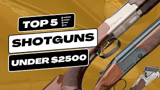 Top 5 OverUnder Shotguns Under 2500  Ultimate Review and Buying Guide [upl. by Suirred524]