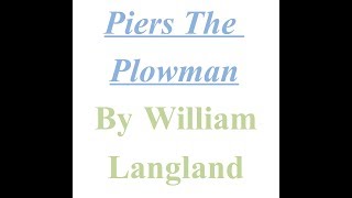 Summary of Piers the plowman by William Langland Explained in Hindi [upl. by Edelsten]