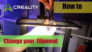 How to change 3d printer filament ender 3 s1 pro filament change [upl. by Yleak664]