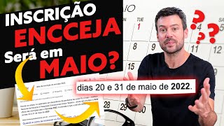 INSCRIÇÃO ENCCEJA SERÁ EM MAIO [upl. by Dronski274]