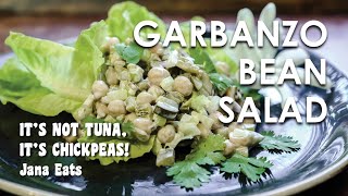 UnTuna Garbanzo Bean Salad  GlutenFreeDairyFree Pantry Meal  Jana Eats [upl. by Yrevi475]