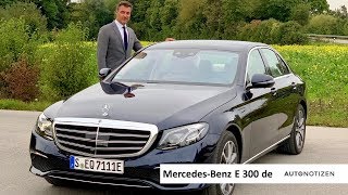 MercedesBenz E 300 de 2019 PluginHybrid mit Diesel im Review Test Fahrbericht [upl. by Noscire]