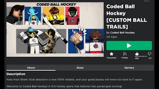 LIVE ROBLOX Coded Ball Hockey STREAM [upl. by Hedaza]