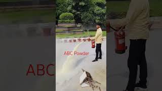 How to use fire Extinguisher ABC Powder  firefighter firerescue fireworks fireteam short [upl. by Haslam]