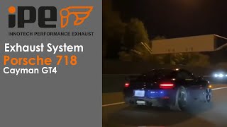 iPE \\\ Exhaust System Porsche 718 Cayman GT4 [upl. by Jary942]