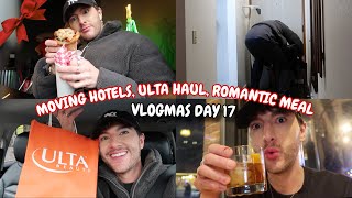 Moving HOTELS ULTA Haul ROMANTIC Meal  VLOGMAS DAY 17 [upl. by Apple856]