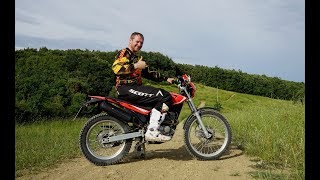 Beta Alp 200 Review in Italian Offroad English [upl. by Aerdnek]