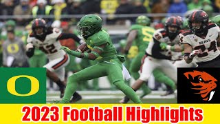 Oregon vs Oregon State FULL GAME HIGHLIGHTS HD  NCAAF Week 12College Football 2023 [upl. by Gnirps309]