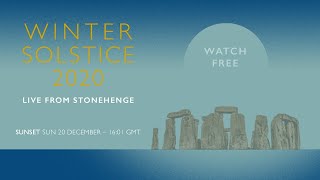 Sunset  Winter Solstice 2020 LIVE from Stonehenge [upl. by Ahsienel]