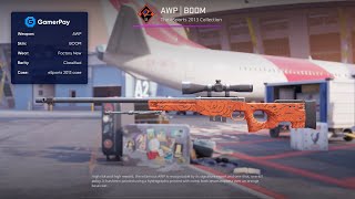 CS2  AWP  BOOM Factory New  Skin Showcase [upl. by Bertasi574]