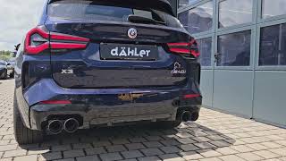 dÄHLer  X3 M40i  Sport Exhaust System with 2 exhaust valves  Sound US Model [upl. by Attenal832]