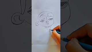 Draw Like a PRO 5 Easy Steps to Create Baby Boss shorts [upl. by Tymothy]