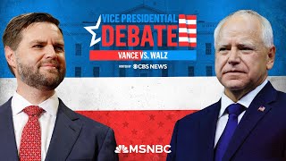 Full Debate Walz vs Vance Vice Presidential Debate I MSNBC [upl. by Paff]