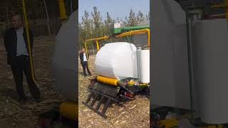 Silage baler fermentation storage random stacking can be used regardless of the environment [upl. by Bozovich]