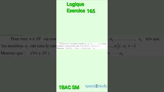 Exercice 165 Logique 1BACSM Maths [upl. by Landan]