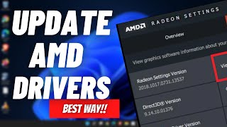 How to Update AMD Radeon Graphics Card Drivers  AMD Radeon Software Download amp Install 2022 [upl. by Avery]