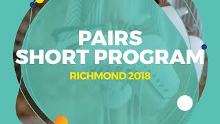 Mishina Anastasia  Galliamov Aleksandr RUS  Pairs Short Program  Richmond 2018 [upl. by Otiv94]