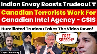 Indian Diplomat Humiliates Trudeau  Khalistanis Work For Canadian Intel Agency Kinjal Choudhary [upl. by Rolf466]