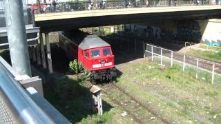 Baureihe 234 quotLudmillaquot der Deutschen Bahn in Berlin Warschauer Straße [upl. by Wallraff166]