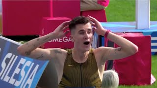 Jakob Ingebrigtsen Mens 3000m World Record of 71755 at Silesia Diamond League highlights 2024 [upl. by Delores]