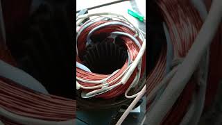 2 HP motor winding ll motor winding  motor winding  shorts videoyoutbeshortsmotor windingshort [upl. by Walburga]